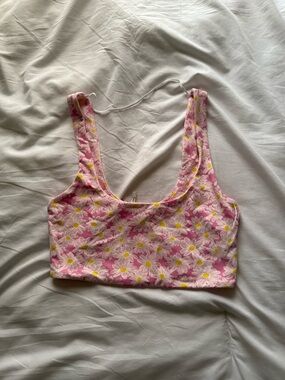 Zara Pink Daisy Print Tank Top